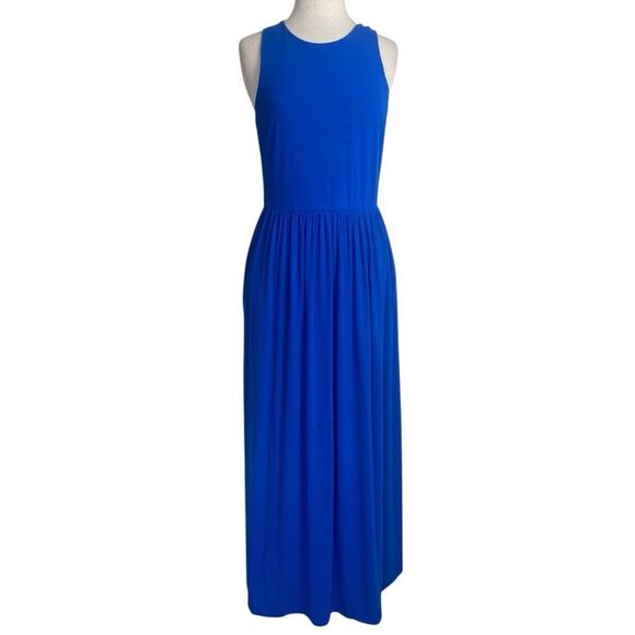 Elegant Blue Sleeveless Maxi Dress by Venus Size large super soft fabric - Picture 1 of 8